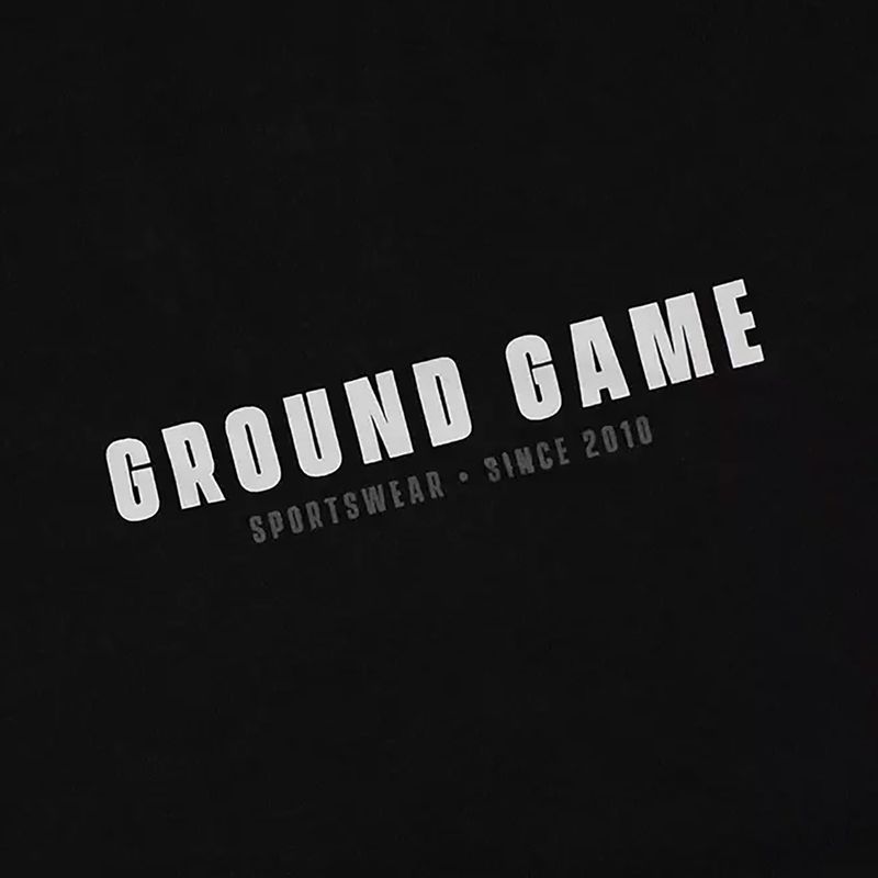 Men's Ground Game Minimal Typo T-Shirt schwarz