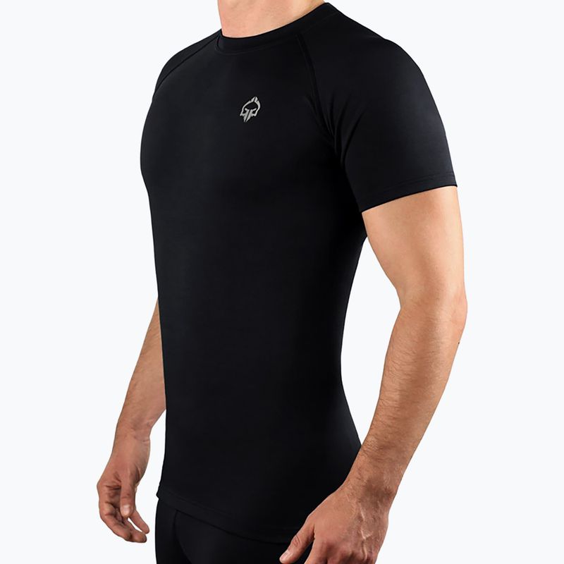Rashguard Ground Game Essential Platinum schwarz 3