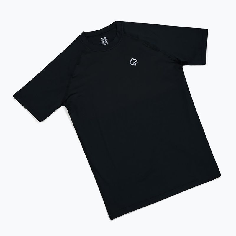 Rashguard Ground Game Essential Platinum schwarz 4