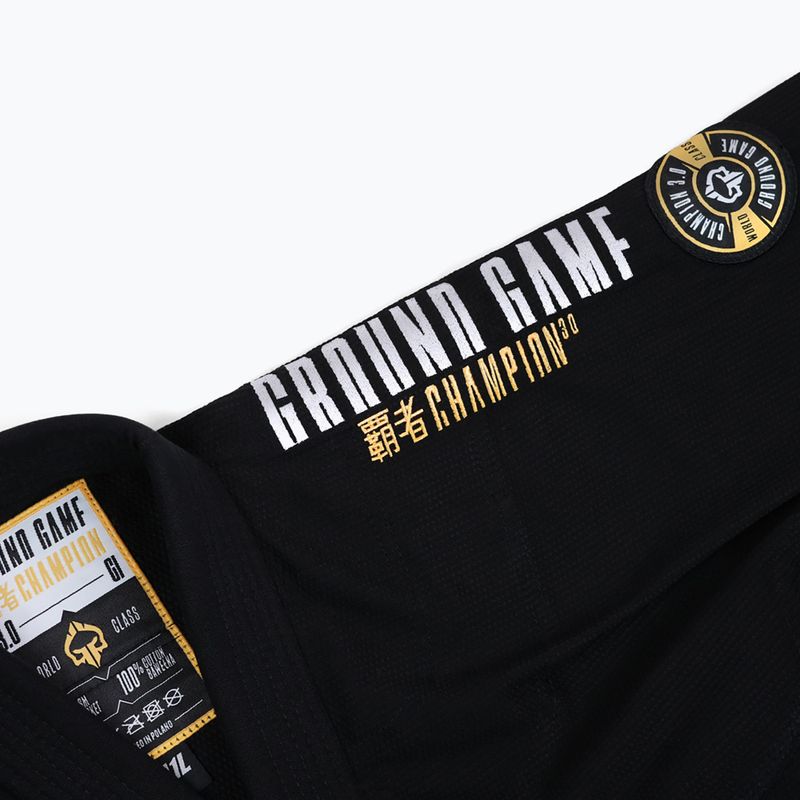 Gi für Brazilian Jiu-Jitsu Ground Game Champion 3.0 Schwarz 17