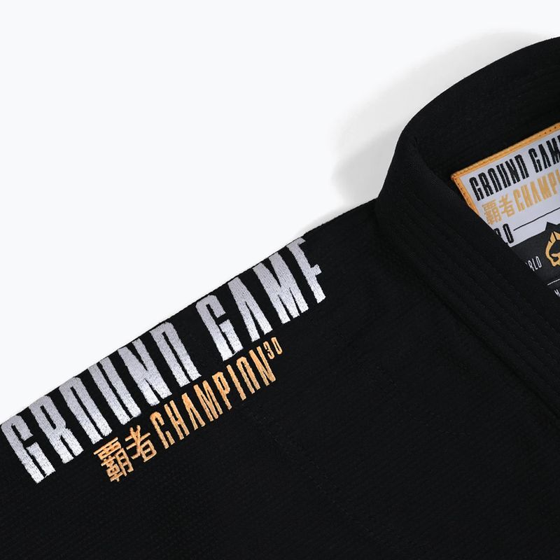 Gi für Brazilian Jiu-Jitsu Ground Game Champion 3.0 Schwarz 18