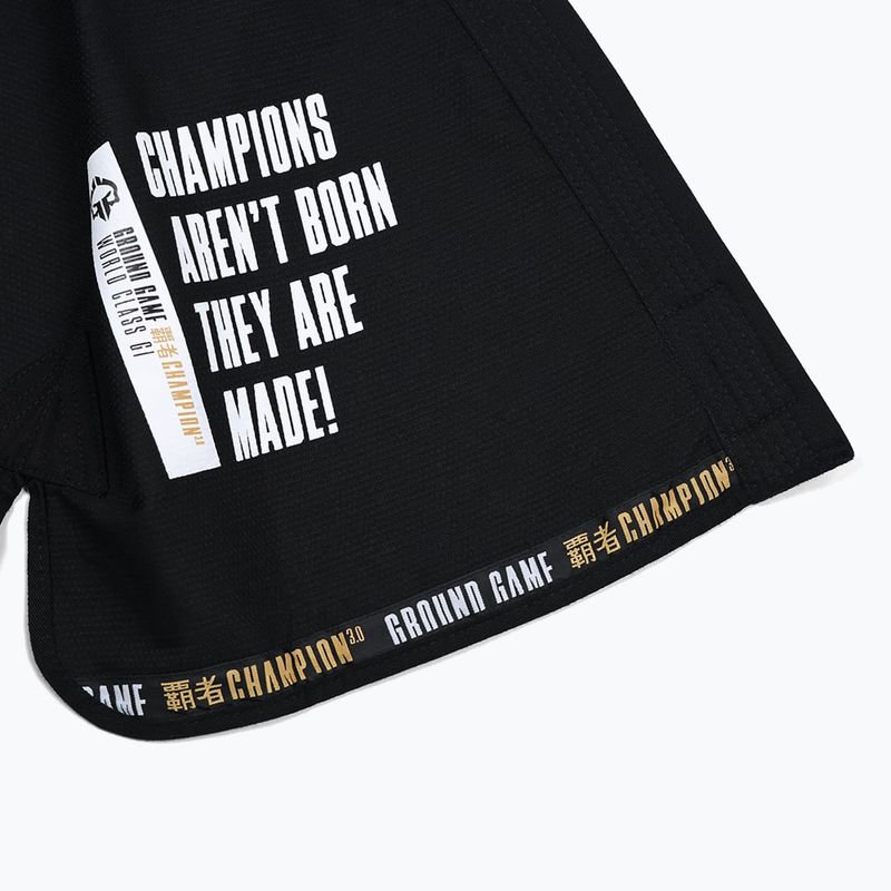 Gi für Brazilian Jiu-Jitsu Ground Game Champion 3.0 Schwarz 19