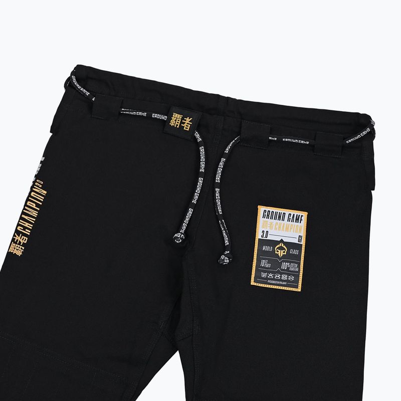 Gi für Brazilian Jiu-Jitsu Ground Game Champion 3.0 Schwarz 20