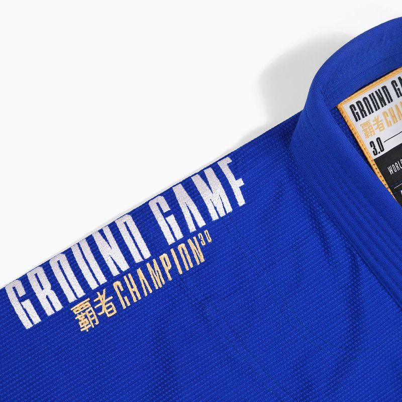 Gi für Brazilian Jiu-Jitsu Ground Game Champion 3.0 Blau 14