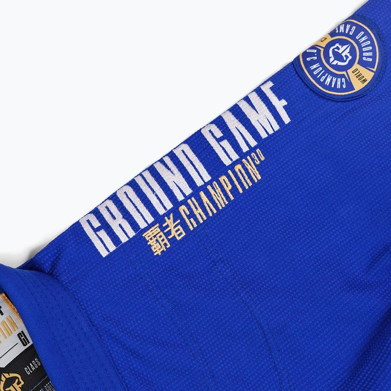 Gi für Brazilian Jiu-Jitsu Ground Game Champion 3.0 Blau 15