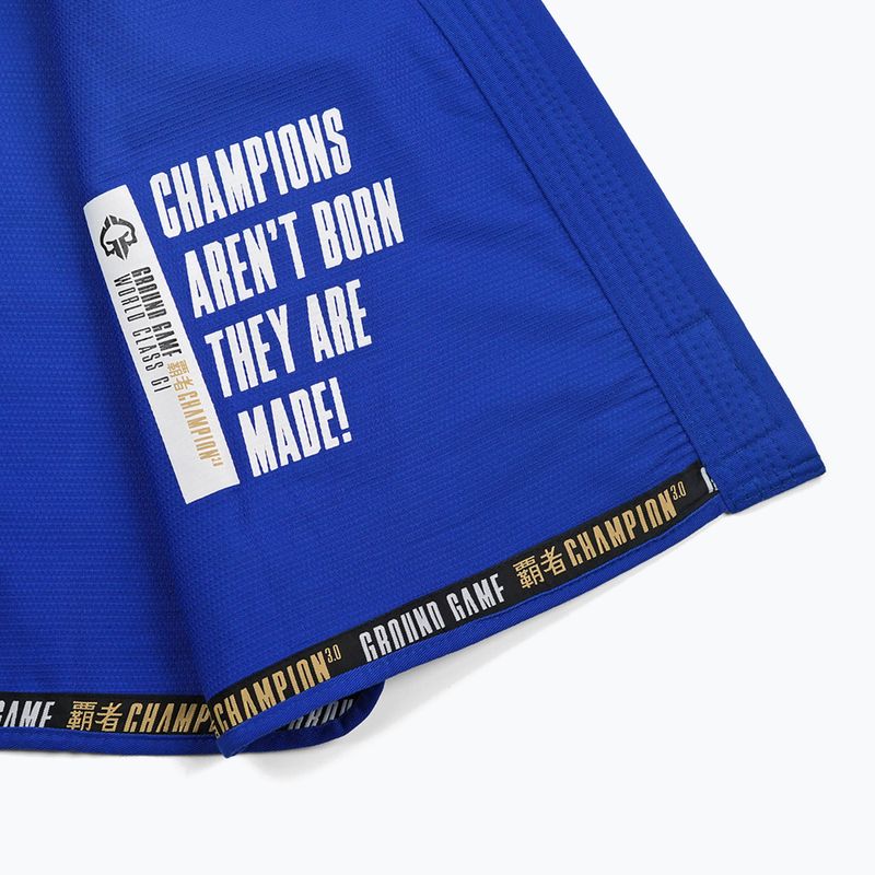 Gi für Brazilian Jiu-Jitsu Ground Game Champion 3.0 Blau 16
