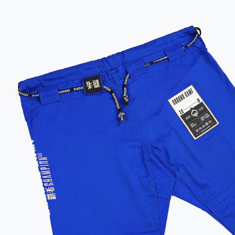 Gi für Brazilian Jiu-Jitsu Ground Game Champion 3.0 Blau 17