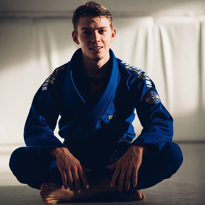 Gi für Brazilian Jiu-Jitsu Ground Game Champion 3.0 Blau 19