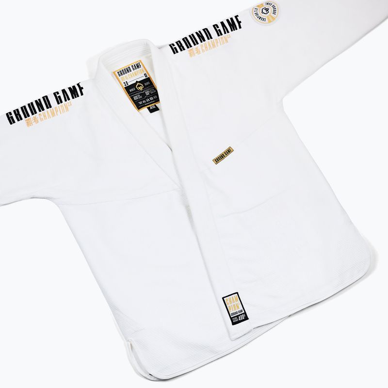 Gi für Brazilian Jiu-Jitsu Ground Game Champion 3.0 Weiß 16