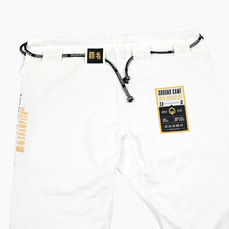 Gi für Brazilian Jiu-Jitsu Ground Game Champion 3.0 Weiß 20