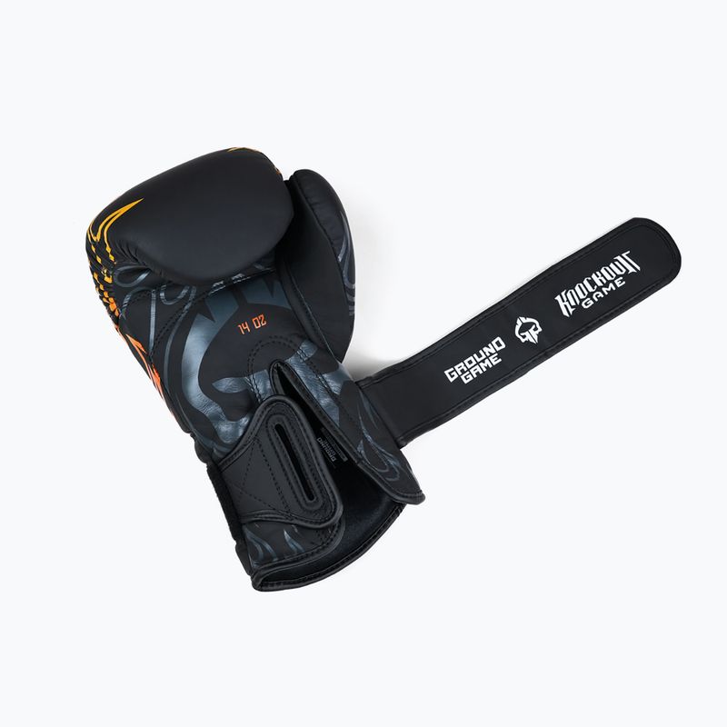 Boxhandschuhe Ground Game Flames Schwarz 6