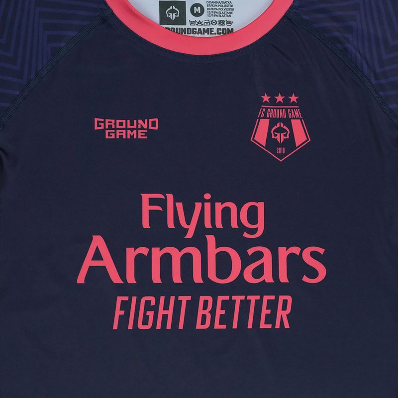 Rashguard Ground Game FC Armbar navy blau 4