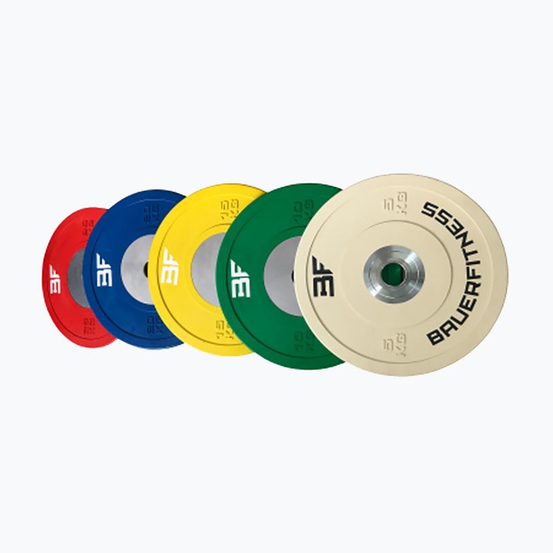 Satz Bauer Fitness Competition Olympic Gewichte 2x 5, 1, 15, 2, 25kg Farbe AC-166