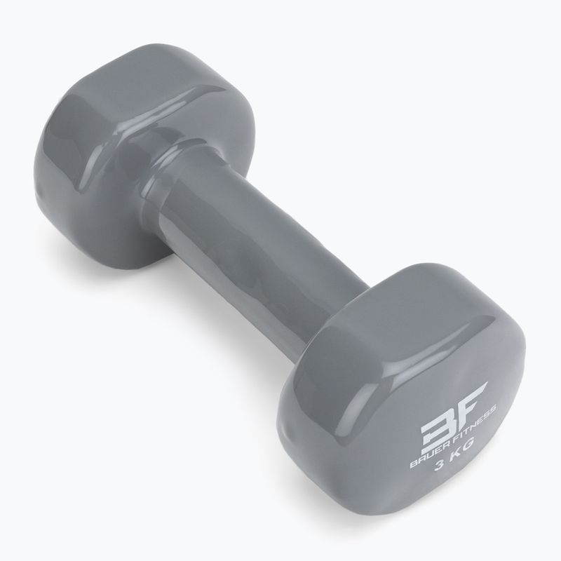 Bauer Fitness Vinyl Kurzhantel 3 kg grün AC-1404 2