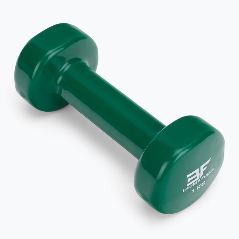 Bauer Fitness Vinyl Kurzhantel 1 kg gelb AC-1402 2