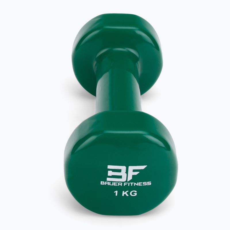 Bauer Fitness Vinyl Kurzhantel 1 kg gelb AC-1402 3