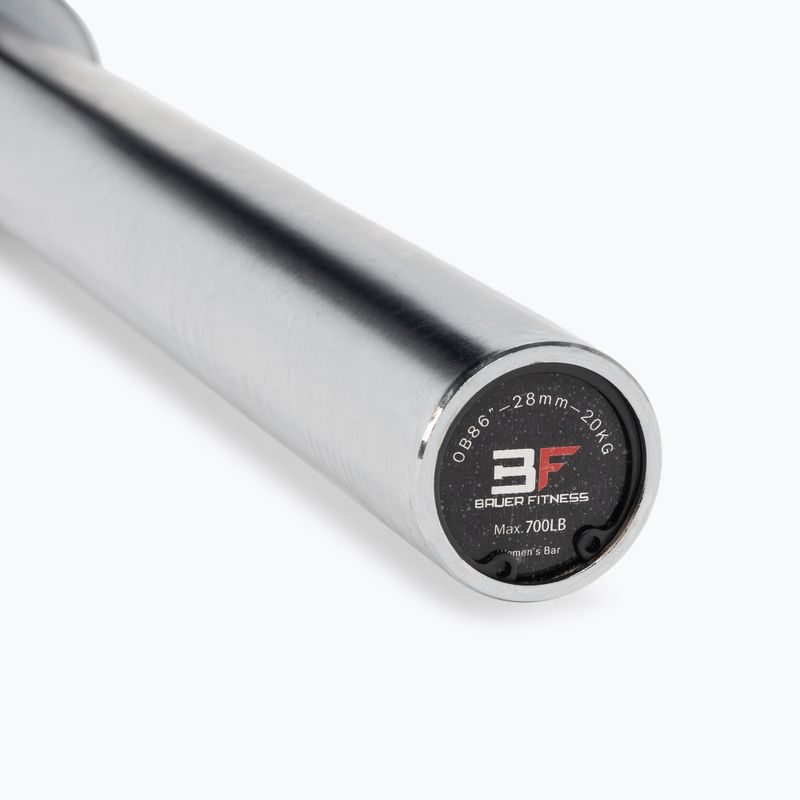 Olympische Chrom-Hantelstange Bauer Fitness AC-116 3