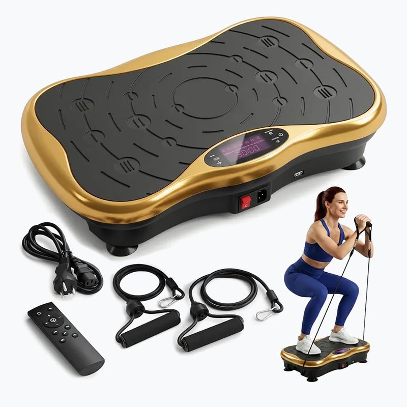 Vibrationsplattform Extralink Moonwalk Spin Move black/gold 7