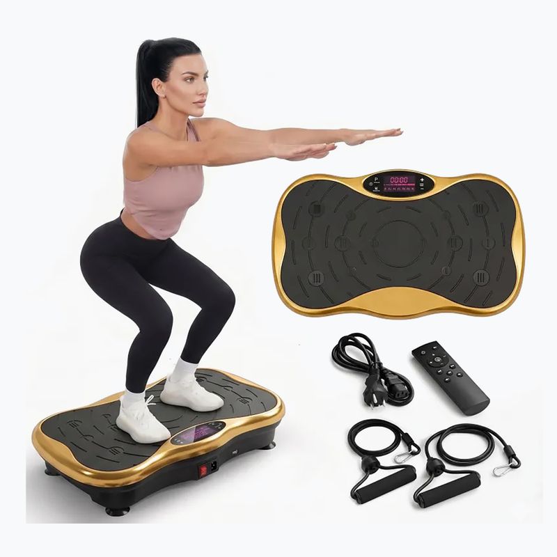 Vibrationsplattform Extralink Moonwalk Spin Move black/gold 8