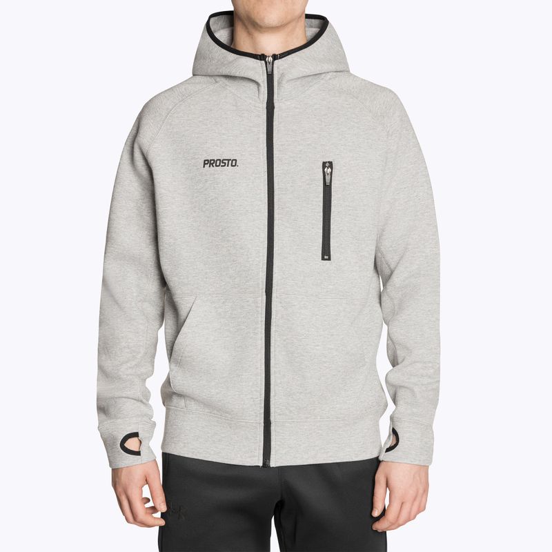 Herren PROSTO Tech Zip Hoodie Speedy grau