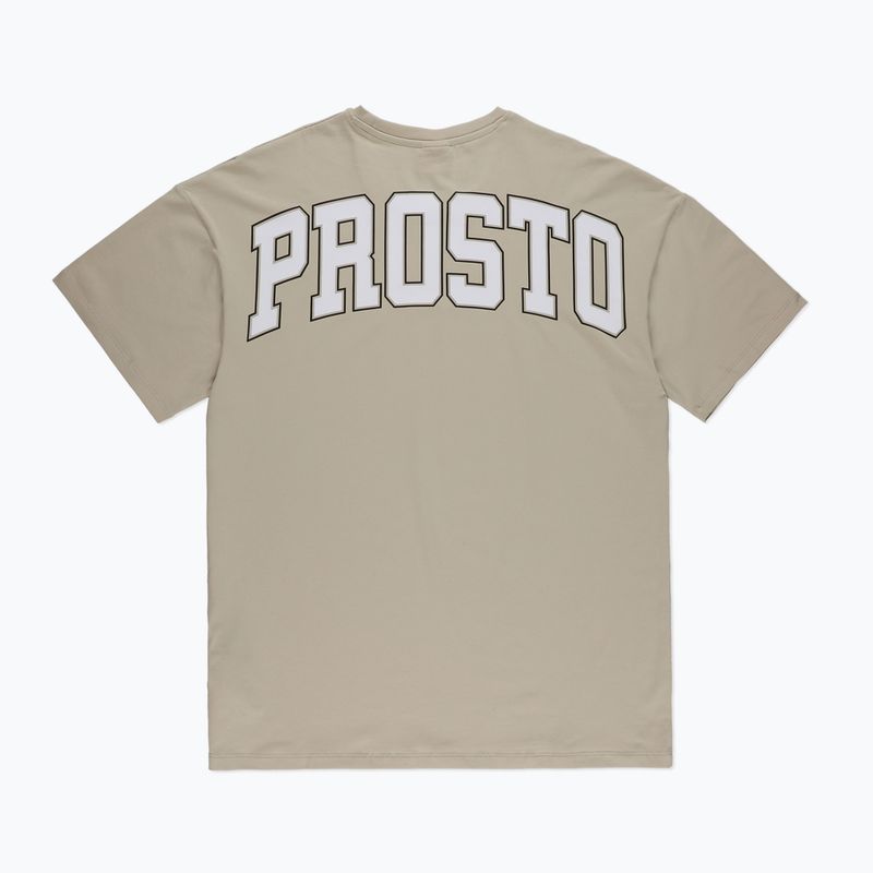 PROSTO Herren-T-Shirt Varsy beige 2