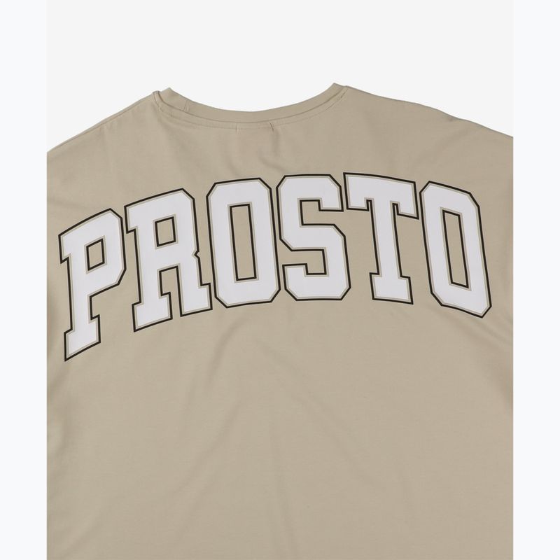 PROSTO Herren-T-Shirt Varsy beige 4