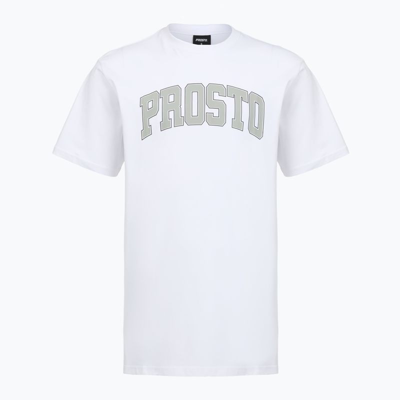 Herren PROSTO College-T-Shirt weiß