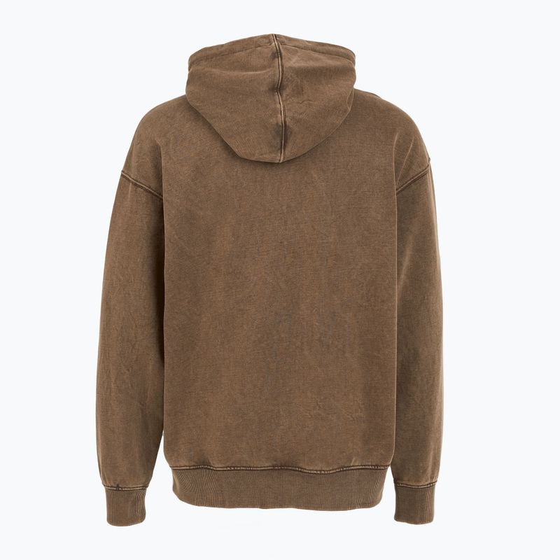 Herren PROSTO Checked Hoodie dunkelbraun 2
