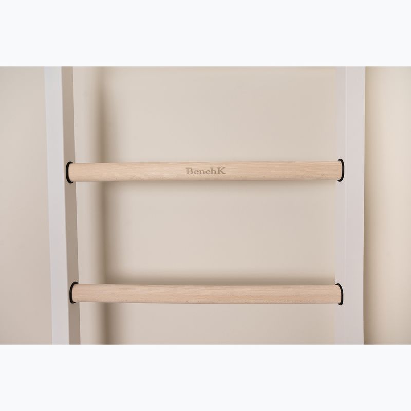 BenchK Gymnastikleiter 711W+A204 weiß matt/eiche 2