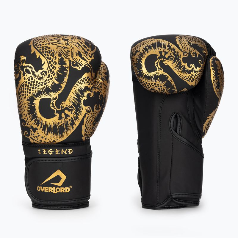 Overlord Legend schwarz-goldene Boxhandschuhe 100001-BK_GO