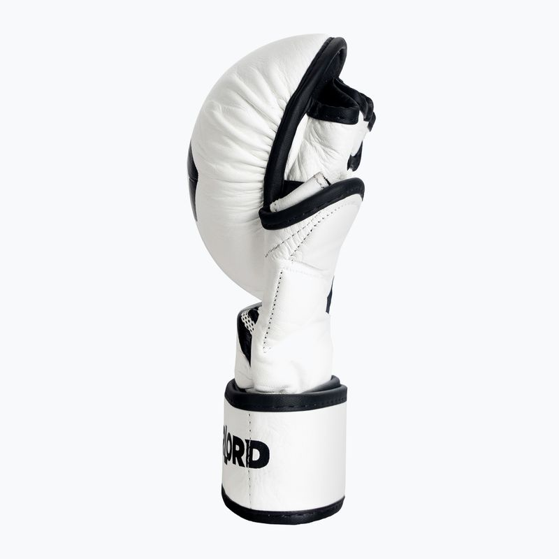 Overlord Sparring MMA Grappling Handschuhe Naturleder weiß 101003-W/M 7