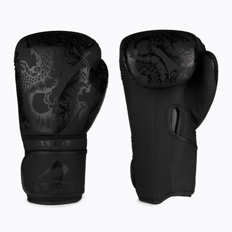 Overlord Legend Kunstleder Boxhandschuhe schwarz 100001-BK/10OZ