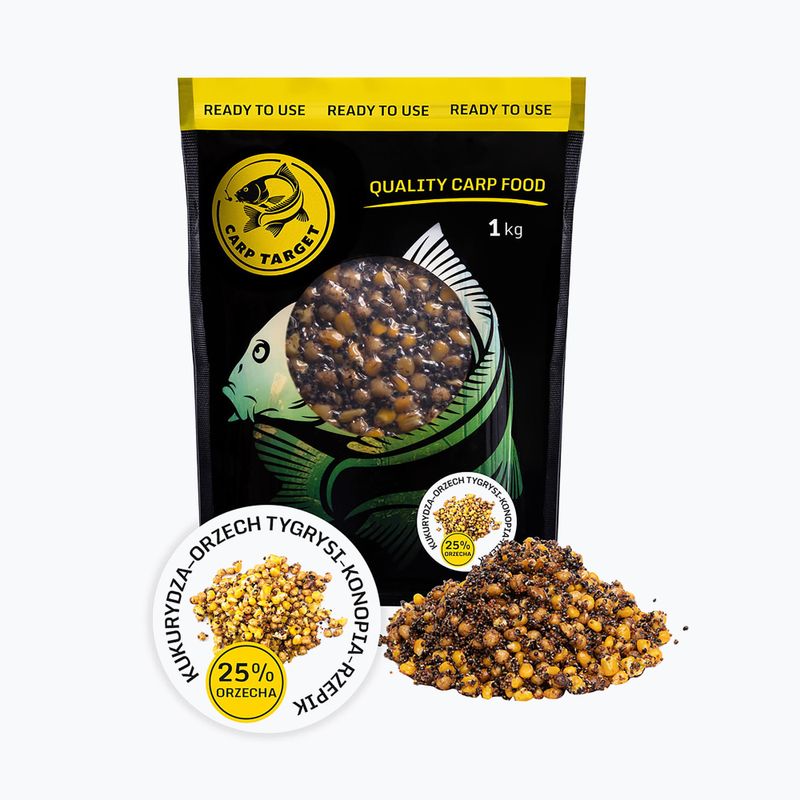Angelfutter Carp Target Erdnuss Hanf-Raps 33%