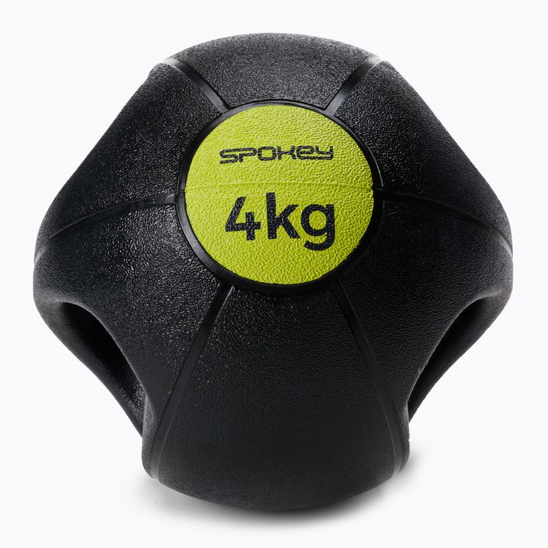 Spokey Gripi 4 kg Medizinball schwarz und gelb 929864 2