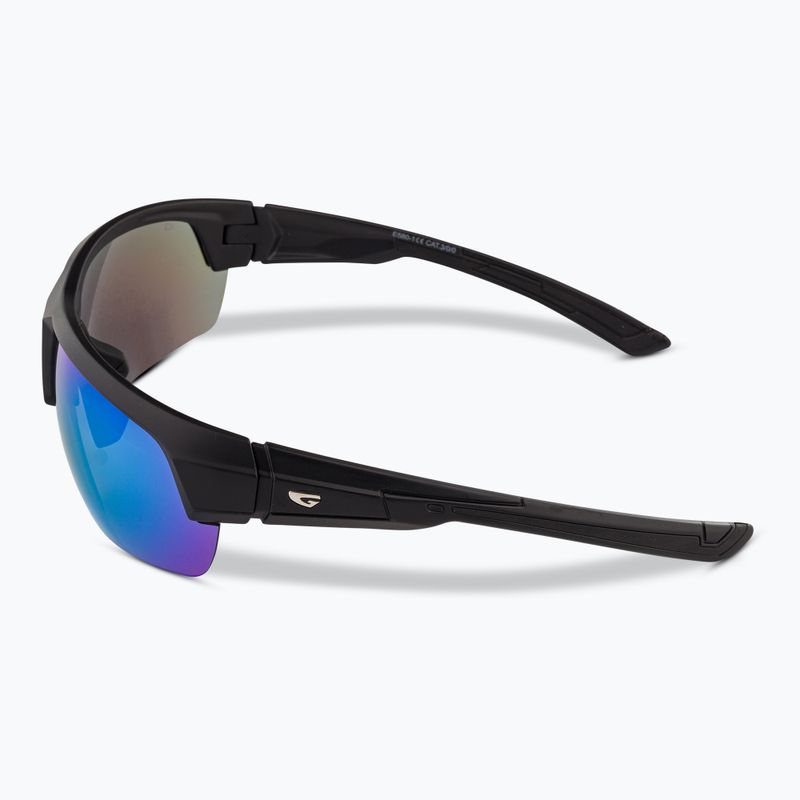 GOG Benelli mattschwarze/polychromatische weiß-blaue Sonnenbrille 5