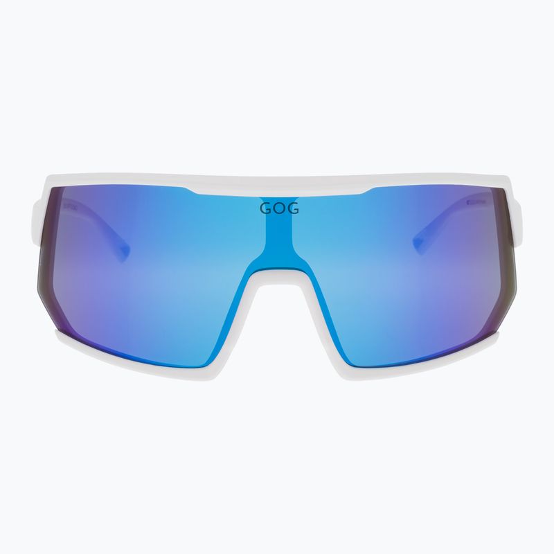 GOG Zeus Sonnenbrille matt weiß/reflex blau 2