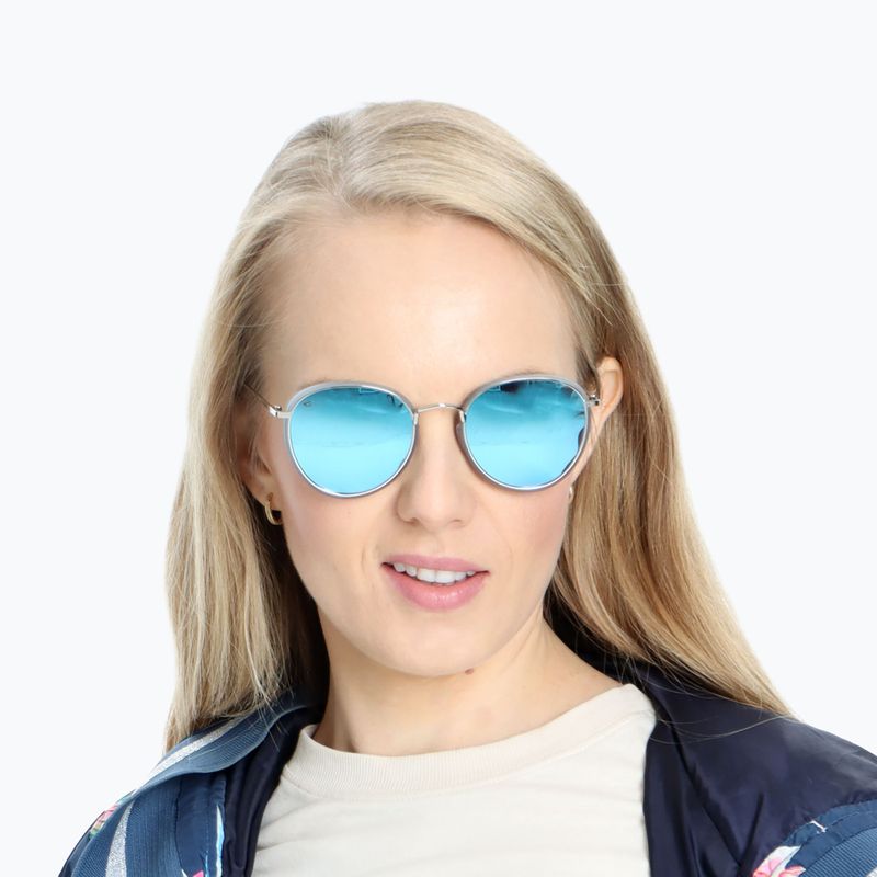 GOG Elektra matt kristallgrau/silberne Sonnenbrille 5