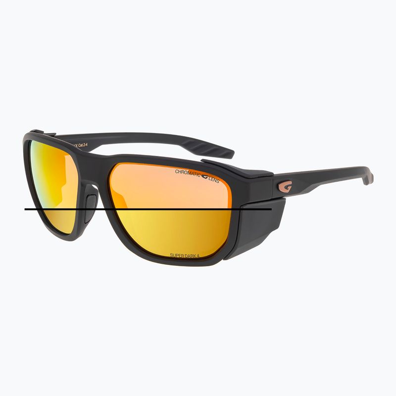 Sonnenbrille GOG Pamir matt metallic black/black/reflex gold 2