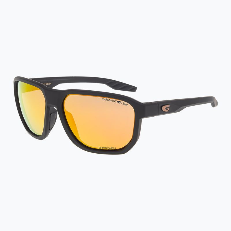 Sonnenbrille GOG Pamir matt metallic black/black/reflex gold 3