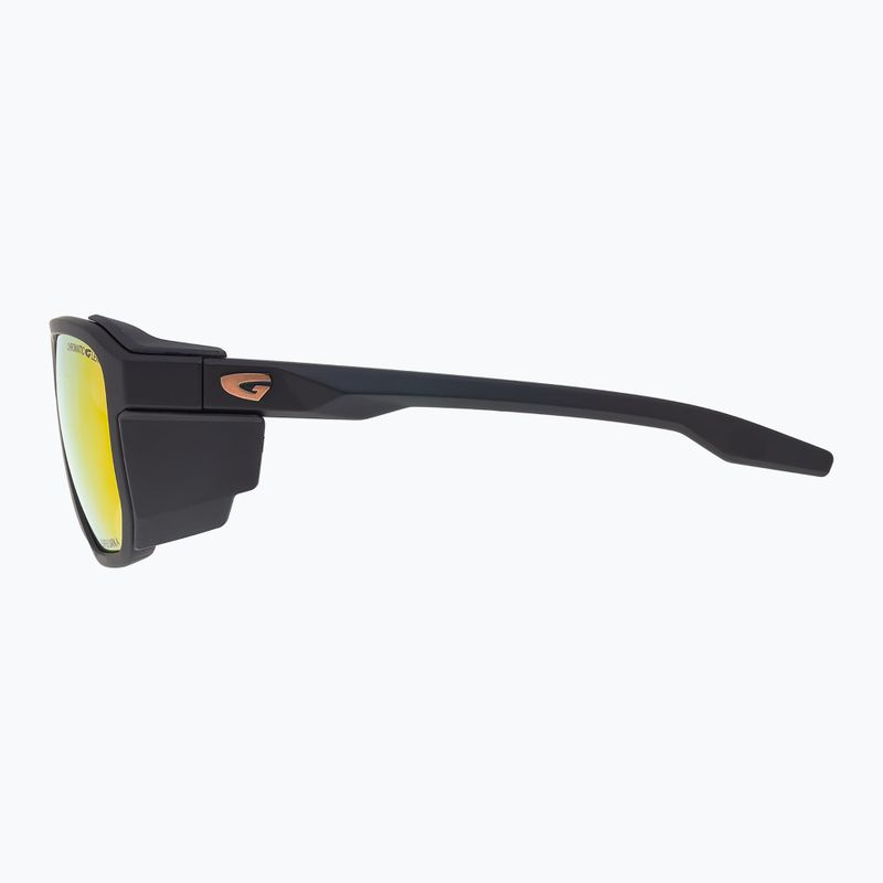 Sonnenbrille GOG Pamir matt metallic black/black/reflex gold 5