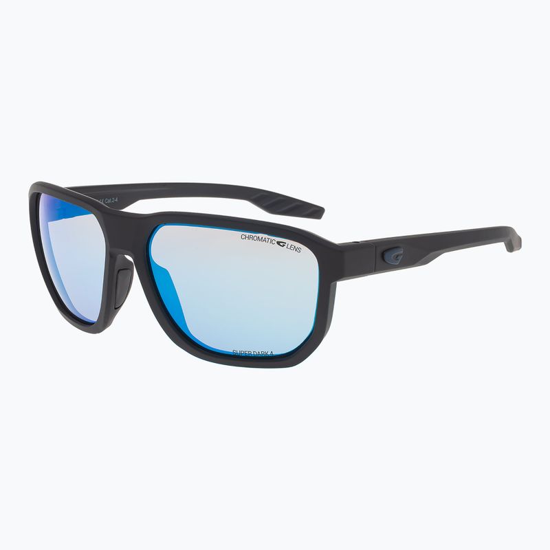 Sonnenbrille GOG Pamir matt metallic black/black/reflex white blue 3