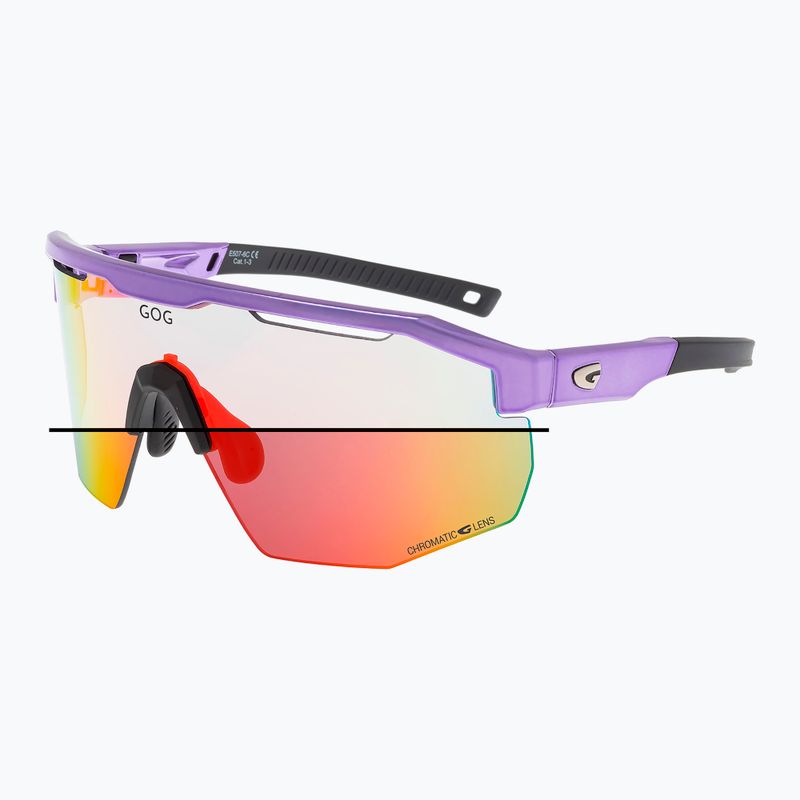 Sonnenbrille GOG Argo C metallic purple/black reflex red 4
