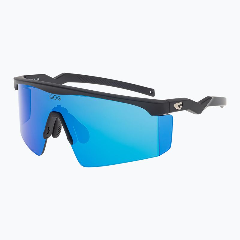 Sonnenbrille GOG Sigurd matt black/reflex white/blue