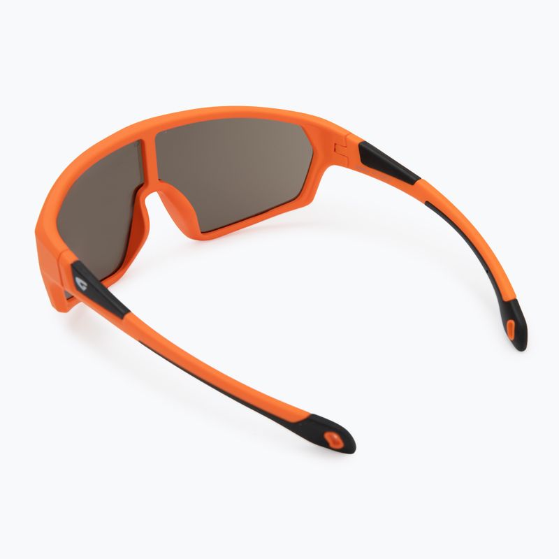 Kinder-Sonnenbrille GOG Flint matte neon orange/black reflex silver 2
