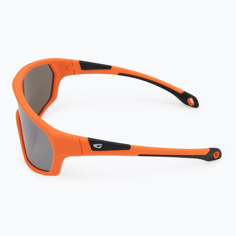 Kinder-Sonnenbrille GOG Flint matte neon orange/black reflex silver 4