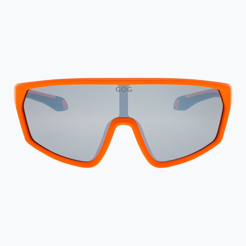 Kinder-Sonnenbrille GOG Flint matte neon orange/black reflex silver 2