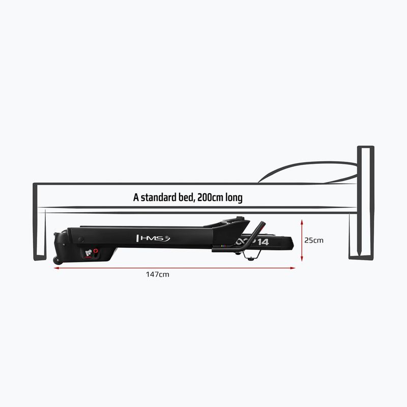 Elektrisches Laufband HMS LOOP14 black 14