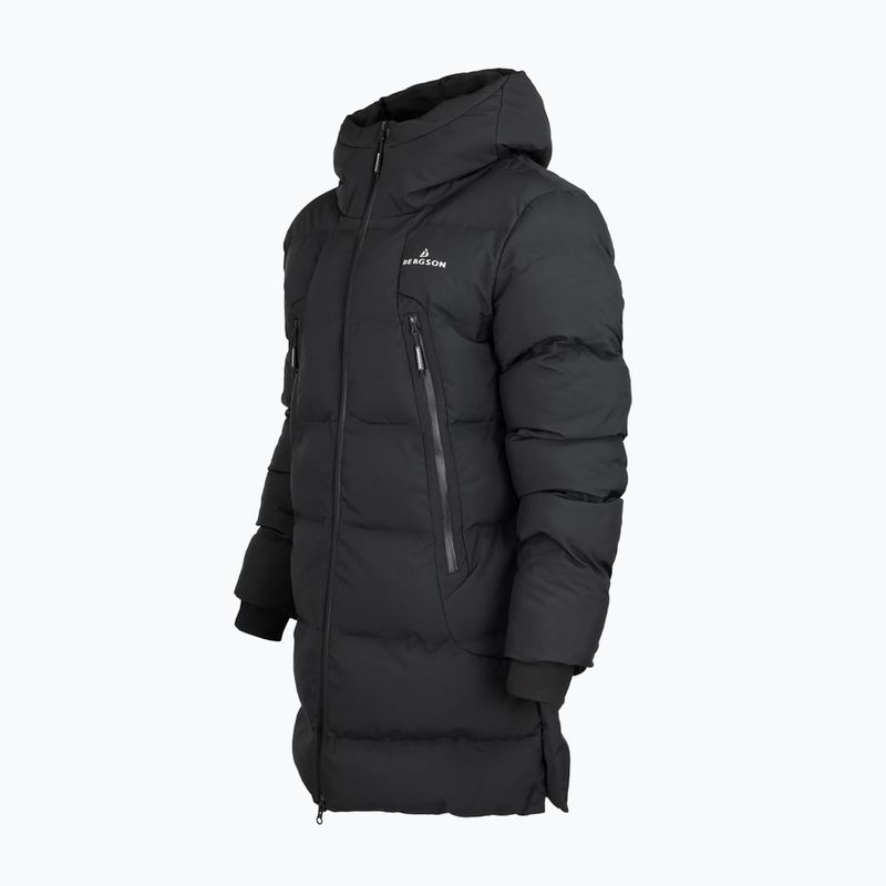 Herren-Isoliermantel BERGSON Snow Leopard Primaloft schwarz 4
