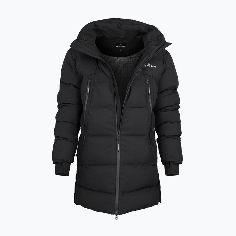 Herren-Isoliermantel BERGSON Snow Leopard Primaloft schwarz 5