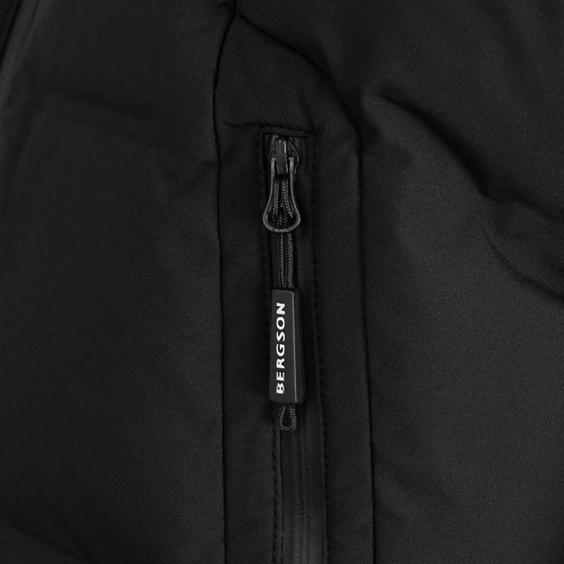 Herren-Isoliermantel BERGSON Snow Leopard Primaloft schwarz 11